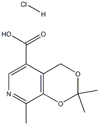 2,2,8-TriMethyl-4H-1,3-dioxino[4,5-c]pyridine-5-carboxylic Acid Hydrochloride CAS#: 82896-36-4
