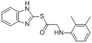 ((2,3-Dimethylphenyl)amino)ethanethioic acid S-1H-benzimidazol-2-yl es ter CAS#: 83408-79-1
