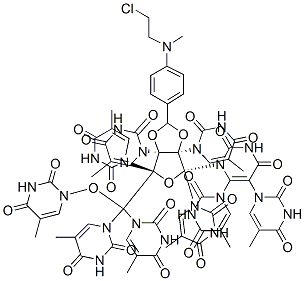 2',3'-O-(4-(N-(2-Chloroethyl)-N-(methylamino))benzylidene)nonathymidyluridine CAS#: 80508-25-4