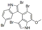 (+)-2,3',5,5'-Tetrabromo-7'-methoxy-3,4'-bi[1H-indole] CAS#: 81387-83-9