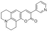 2,3,5,6-1H,4H-Tetrahydro-9-(3-pyridyl)quinolizino[9,9a,1-gh]coumarin CAS#: 87349-92-6
