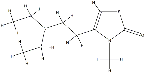 2(3H)-Thiazolone,4-[2-(diethylamino)ethyl]-3-methyl-(9CI) CAS#: 806649-48-9