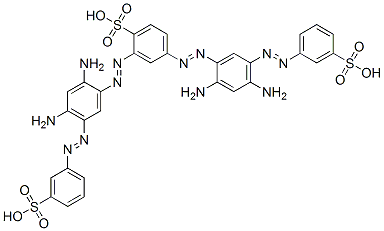 2,4-bis[[2,4-diamino-5-[(3-sulphophenyl)azo]phenyl]azo]benzenesulphonic acid CAS#: 85959-49-5