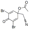 2,5-Cyclohexadiene-1-acetonitrile, 1-(acetyloxy)-3,5-dibromo-4-oxo- CAS#: 84713-43-9