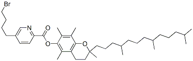 [2,5,7,8-tetramethyl-2-(4,8,12-trimethyltridecyl)chroman-6-yl] 5-(4-br omobutyl)pyridine-2-carboxylate CAS#: 85446-74-8