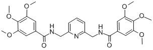 2,6-Bis(3,4,5-trimethoxybenzoylaminomethyl)pyridine CAS#: 80197-28-0