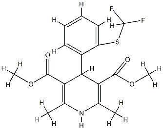 2,6-Dimethyl-3,5-dicarbomethoxy-4-(o-difluoromethylthiophenyl)-1,4-dih ydropyridine [French] CAS#: 87240-31-1