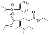 2,6-Dimethyl-3,5-diethoxycarbonyl-4-(o-difluoromethylsulfonylphenyl)-1 ,4-dihydropyridine CAS#: 84761-75-1