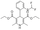 2,6-Dimethyl-3,5-diethoxycarbonyl-4-(o-(difluoromethylthio)phenyl)-1,4 -dihydropyridine CAS#: 84761-73-9