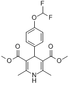 2,6-Dimethyl-3,5-dimethoxycarbonyl-4-(p-difluoromethoxyphenyl)-1,4-dih ydropyridine CAS#: 84761-71-7