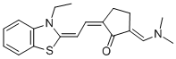(2E,5Z)-2-[(DIMETHYLAMINO)METHYLENE]-5-[(2E)-2-(3-ETHYL-1,3-BENZOTHIAZOL-2(3H)-YLIDENE)ETHYLIDENE]CYCLOPENTANONE CAS#: 88340-84-5