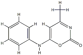 2H-1,3-Oxazin-2-one,3,6-dihydro-4-methyl-6-(phenylimino)-(8CI) CAS#: 801975-25-7