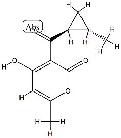 2H-Pyran-2-one,4-hydroxy-6-methyl-3-[[(1R,2R)-2-methylcyclopropyl]carbonyl]-,rel-(9CI) CAS#: 823792-52-5