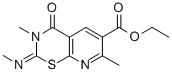 2H-Pyrido(3,2-e)(1,3)thiazine-6-carboxylic acid, 3,4-dihydro-3,7-dimet hyl-2-(methylimino)-4-oxo-, ethyl ester CAS#: 81960-09-0