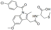 (2R)-2-[[2-[1-(4-chlorobenzoyl)-5-methoxy-2-methyl-indol-3-yl]acetyl]a mino]-3-methylsulfanyl-propanoic acid CAS#: 87270-38-0