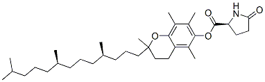 [2R-[2R*(4R*,8R*)]]-3,4-dihydro-2,5,7,8-tetramethyl-2-(4,8,12-trimethyltridecyl)-2H-1-benzopyran-6-yl 5-oxo-L-prolinate CAS#: 85153-86-2