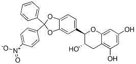 (2R-trans)-3,4-dihydro-2-[2-(4-nitrophenyl)-2-phenyl-1,3-benzodioxol-5-yl]-2H-1-benzopyran-3,5,7-triol CAS#: 89329-12-4