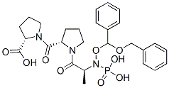 (2S)-1-[(2S)-1-[(2S)-2-[bis(phenylmethoxy)phosphorylamino]propanoyl]py rrolidine-2-carbonyl]pyrrolidine-2-carboxylic acid CAS#: 88500-51-0