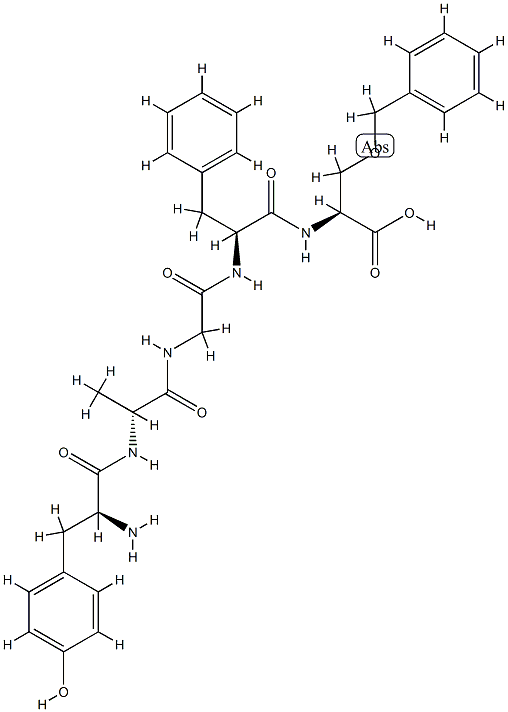 (2S)-2-[[(2S)-2-[[2-[[(2R)-2-[[(2S)-2-amino-3-(4-hydroxyphenyl)propano yl]amino]propanoyl]amino]acetyl]amino]-3-phenyl-propanoyl]amino]-3-phe nylmethoxy-propanoic acid CAS#: 86248-85-3