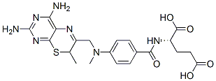 (2S)-2-[[4-[(3,5-diamino-9-methyl-10-thia-2,4,7-triazabicyclo[4.4.0]de ca-1,3,5,7-tetraen-8-yl)methyl-methyl-amino]benzoyl]amino]pentanedioic acid CAS#: 82214-96-8