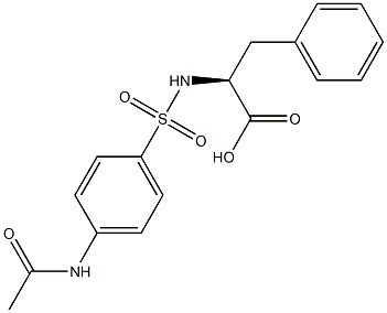 (2S)-2-[(4-acetamidophenyl)sulfonylamino]-3-phenyl-propanoic acid CAS#: 87661-71-0