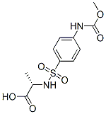 (2S)-2-[[4-(methoxycarbonylamino)phenyl]sulfonylamino]propanoic acid CAS#: 83192-69-2