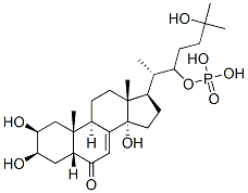 [(2S,3R)-6-hydroxy-6-methyl-2-[(2S,3R,5R,9R,10R,13R,17R)-2,3,14-trihyd roxy-10,13-dimethyl-6-oxo-2,3,4,5,9,11,12,15,16,17-decahydro-1H-cyclop enta[a]phenanthren-17-yl]heptan-3-yl]oxyphosphonic acid CAS#: 82183-62-8