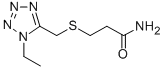 3-(((1-Ethyl-1H-tetrazol-5-yl)methyl)thio)propanamide CAS#: 85697-02-5