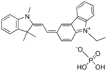 3-[(1,3-dihydro-1,3,3-trimethyl-2H-indol-2-ylidene)ethylidene]-9-ethyl-3H-carbazolium dihydrogen phosphate CAS#: 83950-25-8