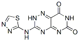 3-(1,3,4-Thiadiazol-2-ylamino)pyrimido[4,5-e]-1,2,4-triazine-6,8(2H,7H)-dione CAS#: 80761-65-5