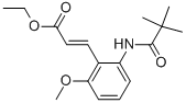 3-[2-(2,2-DIMETHYL-PROPIONYLAMINO)-6-METHOXY-PHENYL]-ACRYLIC ACID ETHYL ESTER CAS#: 82673-71-0
