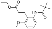 3-[2-(2,2-DIMETHYL-PROPIONYLAMINO)-6-METHOXY-PHENYL]-PROPIONIC ACID ETHYL ESTER CAS#: 82673-72-1