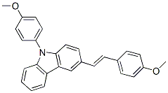 3-[2-(4-Methoxyphenyl)ethenyl]-9-(4-methoxyphenyl)-9H-carbazole CAS#: 84746-59-8