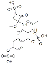 3-[[2-(Acetylamino)-1-oxo-3-sulfooxy-3-[4-(sulfooxy)phenyl]propyl]amino]-3-methoxy-2-oxo-1-azetidinesulfonic acid CAS#: 82043-19-4