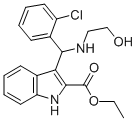 3-[(2-CHLOROPHENYL)(2-HYDROXYETHYLAMINO)METHYL]-1H-INDOLE-2-CARBOXYLIC ACID ETHYL ESTER CAS#: 85138-07-4