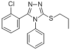 3-(2-Chlorophenyl)-4-phenyl-5-(propylthio)-4H-1,2,4-triazole CAS#: 81518-32-3