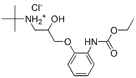 [3-[2-(ethoxycarbonylamino)phenoxy]-2-hydroxy-propyl]-tert-butyl-azani um chloride CAS#: 83855-48-5