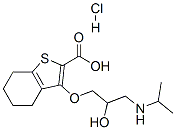 3-[2-hydroxy-3-(propan-2-ylamino)propoxy]-4,5,6,7-tetrahydrobenzothiop hene-2-carboxylic acid hydrochloride CAS#: 85462-85-7