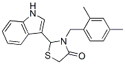3-[(2,4-dimethylphenyl)methyl]-2-(1H-indol-3-yl)thiazolidin-4-one CAS#: 86427-41-0