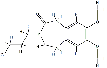 3-(3-Chloropropyl)-7,8-dimethoxy-2,3,4,5-tetrahydro-1H-3-benzazepin-2-one CAS#: 85175-65-1