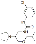 3-(3-chlorophenyl)-1-[3-(2-methylpropoxy)-2-pyrrolidin-1-yl-propyl]ure a CAS#: 86398-88-1