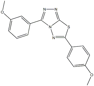 3-(3-methoxyphenyl)-6-(4-methoxyphenyl)[1,2,4]triazolo[3,4-b][1,3,4]thiadiazole CAS#: 840495-15-0