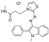 3-[3-(methylamino)-3-oxopropyl]-2-[(1-methyl-2-phenyl-1H-indol-3-yl)azo]thiazolium chloride CAS#: 85409-40-1