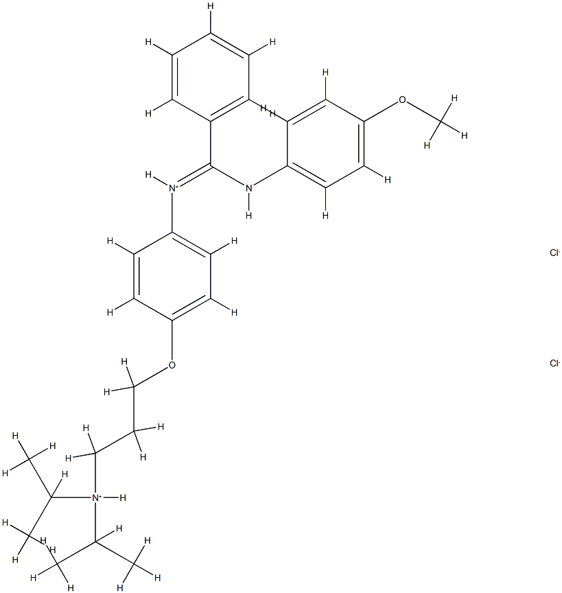 3-[4-[[(4-methoxyphenyl)amino]-phenyl-methylidene]azaniumylphenoxy]pro pyl-dipropan-2-yl-azanium dichloride CAS#: 80785-10-0
