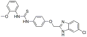 3-[4-[(5-chloro-3H-benzoimidazol-2-yl)methoxy]phenyl]-1-(2-methoxyphen yl)thiourea CAS#: 84484-07-1