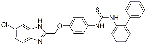 3-[4-[(5-chloro-3H-benzoimidazol-2-yl)methoxy]phenyl]-1-(2-phenylpheny l)thiourea CAS#: 84494-46-2
