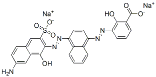 3-[[4-[(7-amino-1-hydroxy-3-sulpho-2-naphthyl)azo]-1-naphthyl]azo]salicylic acid, sodium salt CAS#: 83221-54-9