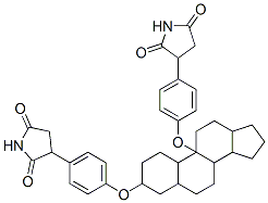 3-[4-[9-[4-(2,5-dioxopyrrolidin-3-yl)phenoxy]nonoxy]phenyl]pyrrolidine -2,5-dione CAS#: 87367-97-3