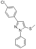 3-(4-CHLOROPHENYL)-5-METHYLTHIO-1-PHENYL-1H-PYRAZOLE CAS#: 80967-23-3
