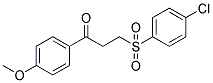 3-[(4-CHLOROPHENYL)SULFONYL]-1-(4-METHOXYPHENYL)-1-PROPANONE CAS#: 87015-44-9
